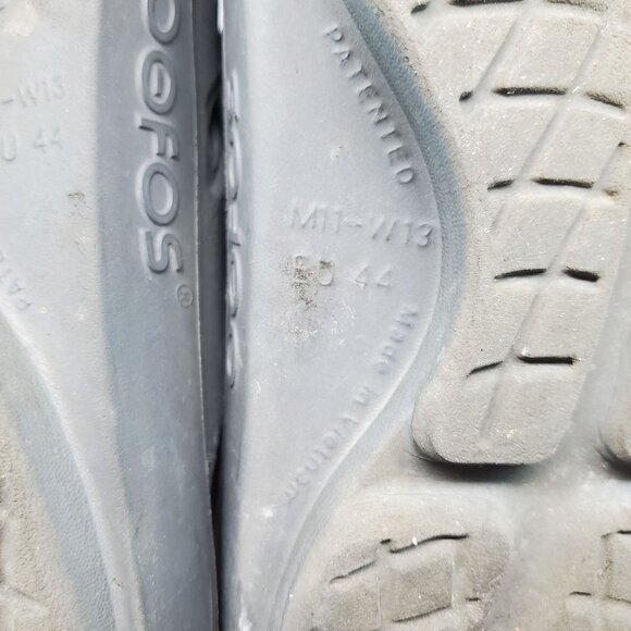 OOFOS Shoes Mens Size 11 OOriginal Gray Slip On Thong Sandals *Read* main image 10
